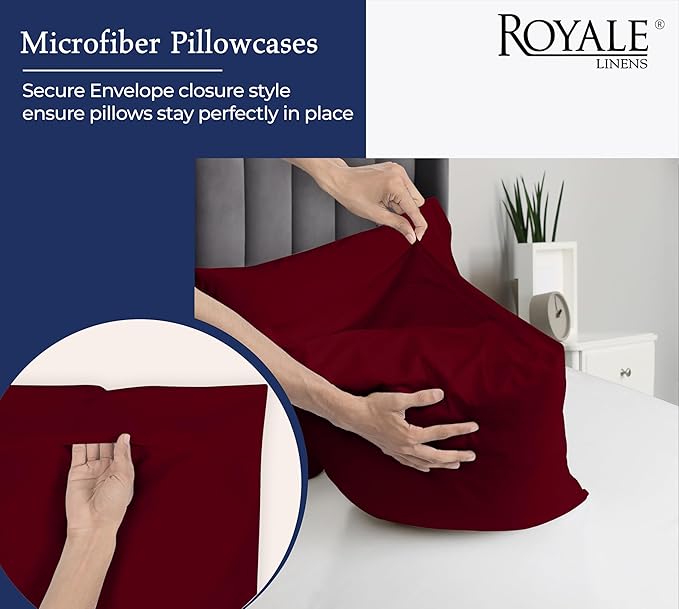 Royale Linens King Pillowcase Set of 2 - Image 5