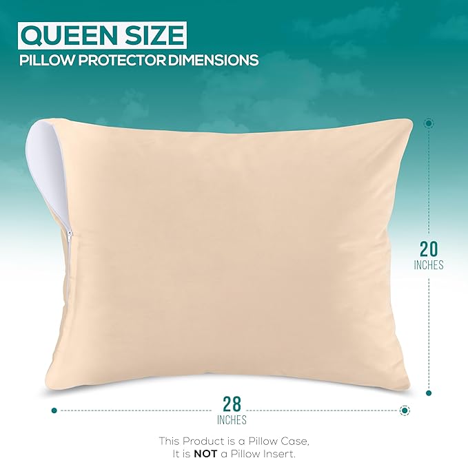 Utopia Bedding Premium 100% Waterproof Pillow Protectors - Image 2