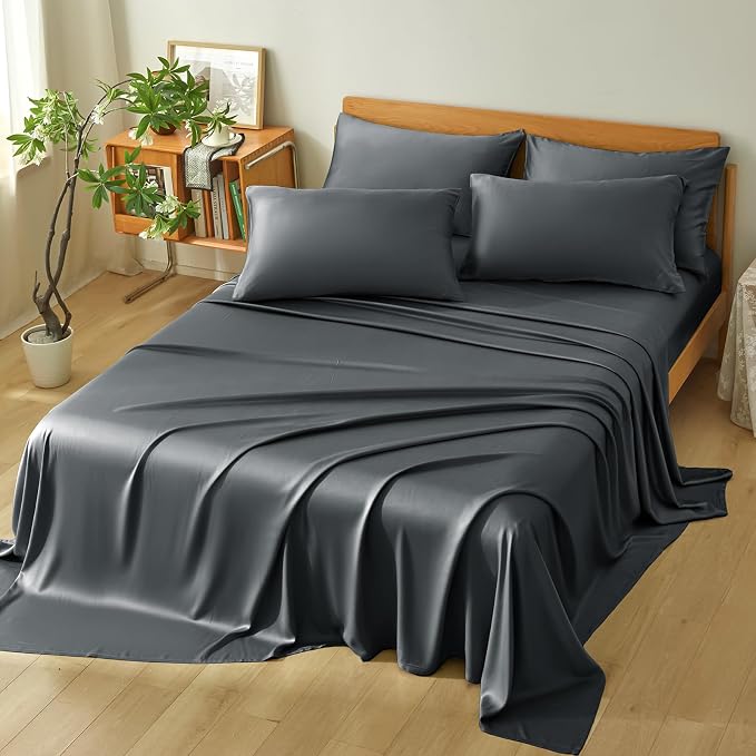 Homiest Cooling Pillow Cases King Size Set of 2, 100% Rayon Derived from Bamboo - Image 6