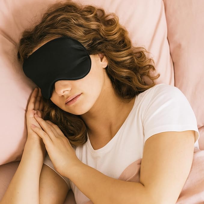 20 Pieces Silk Sleep Mask with Adjustable Strap, Women Men - Image 6