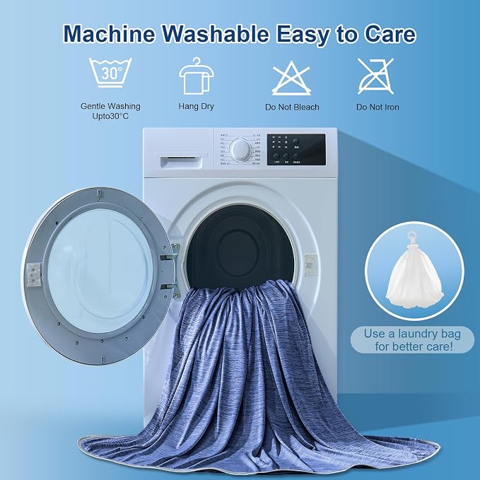KMUSET Cooling Blanket Throw, Double Sided Summer Cooling Blankets - Image 7