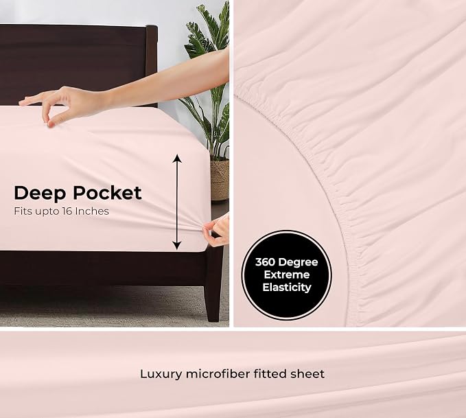 Royale Linens Fitted Sheet California King - Image 3
