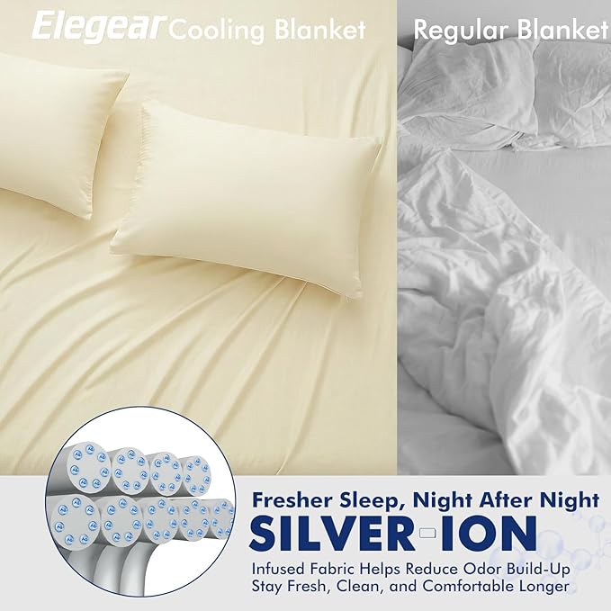 Elegear Cooling Blankets for Hot Sleeper, Arc-Chill 3.0 Cool Fiber - Image 3