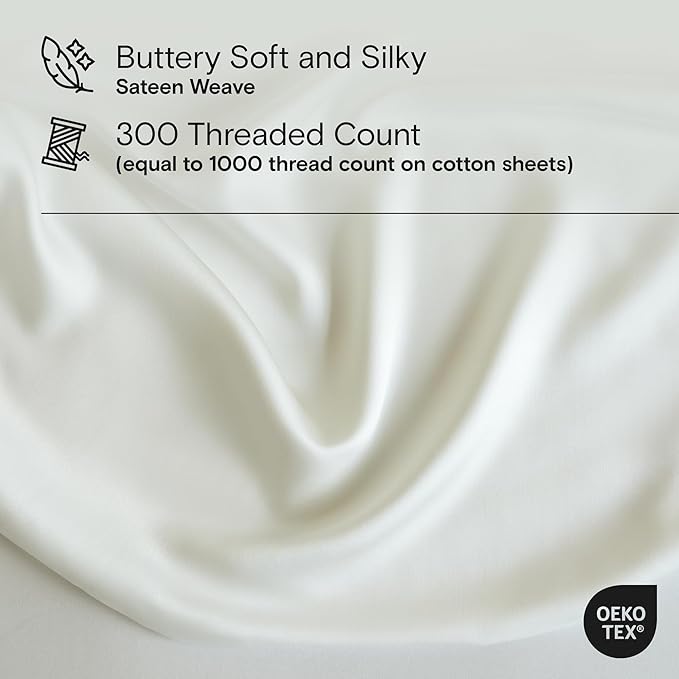 DOZ Sheet Set, 100% Viscose derived from Bamboo, Organically Grown, Buttery Soft - Image 3