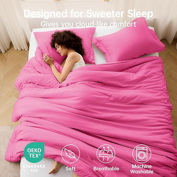 MUXHOMO Full Comforter Sets, All Season Ultra Soft Down Alternative Bedding - Image 2