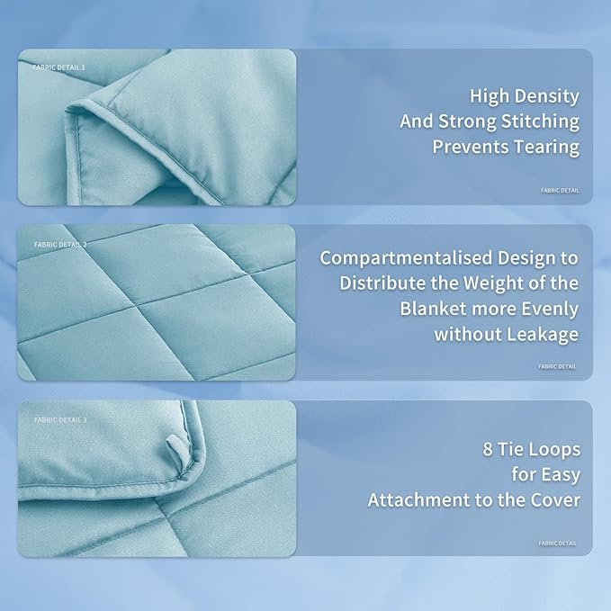 Topcee Weighted Blanket for Adults Queen Size Soft Cooling Heavy Blanket - Image 5