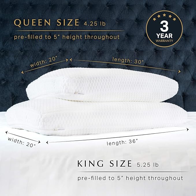 Aricove Bed Pillow for Sleeping, Side Sleeper Pillow for Adults, King Size - Image 4