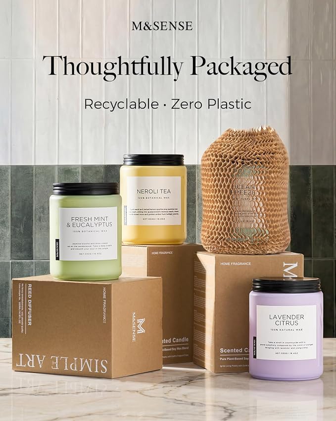 M&SENSE Sage Wood Scented Candles - Image 9