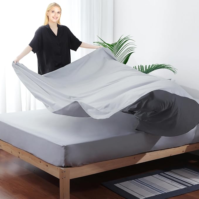 Flat Sheet Only 2 Pack, Twin Size 400 Thread Count 100% Egyptian Cotton Flat - Image 5
