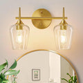 MOKATNG 2-Light Bathroom Light Fixtures, Bathroom Lighting Fixtures Over Mirror by Bathroomlightfixtures
