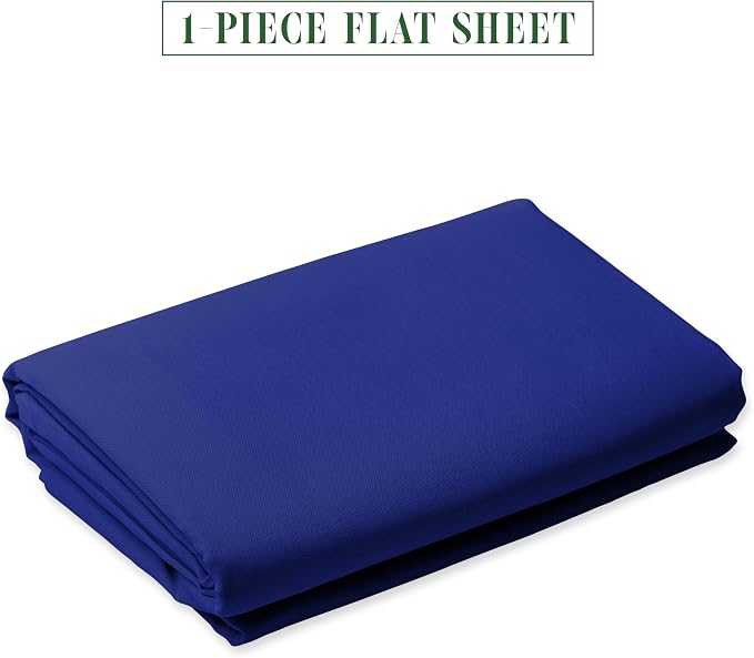 Elegant Comfort Wrinkle-Free 1500 Premier Hotel Quality 1-Piece Flat Sheet - Image 2