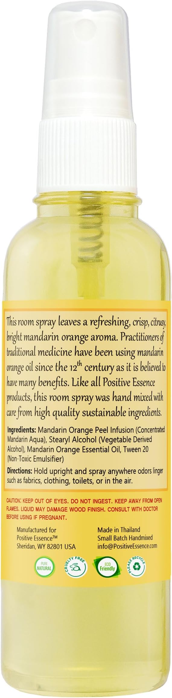 Mandarin Orange Linen and Room Spray, Natural Air Freshener Made - Image 7