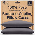 Bambaw 100% Viscose Derived from Bamboo Pillowcases Standard Size – Set of 2 by Bambaw
