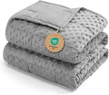 Kivik Weighted Blanket 12 lbs for Adults, Minky Dot Heavy Blankets, Microfiber by Kivik