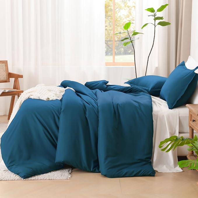 Litanika Teal Twin/Twin XL Comforter Set, 2 Pieces Turquoise Lightweight Solid - Image 5