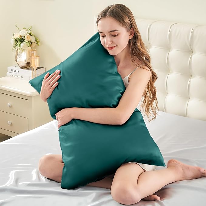 INFIIXSO Silk Pillow Cases 2 Pack Standard Size, Ultra Smooth & Soft Mulberry - Image 3