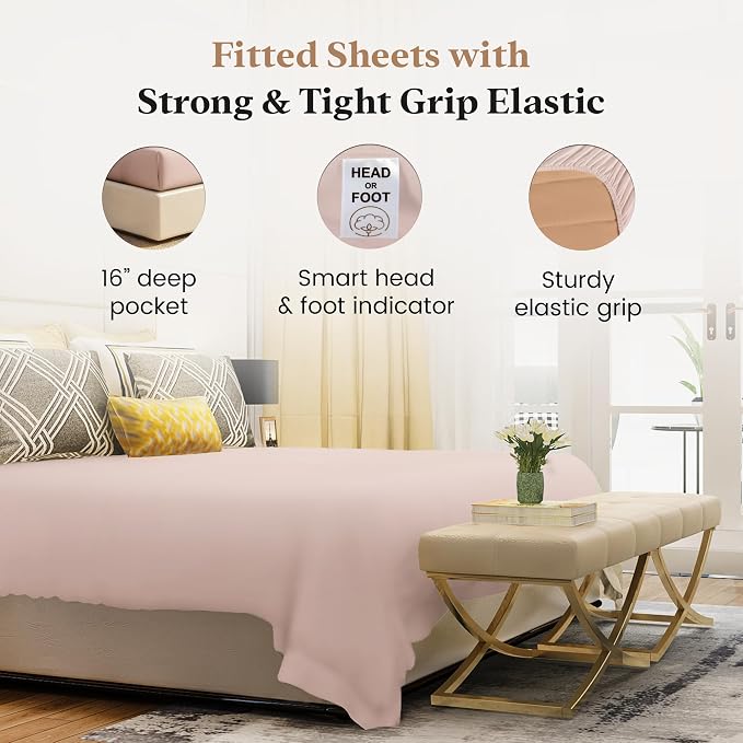 Good Sleep Bedding King Size Fitted Sheets Only - Image 3