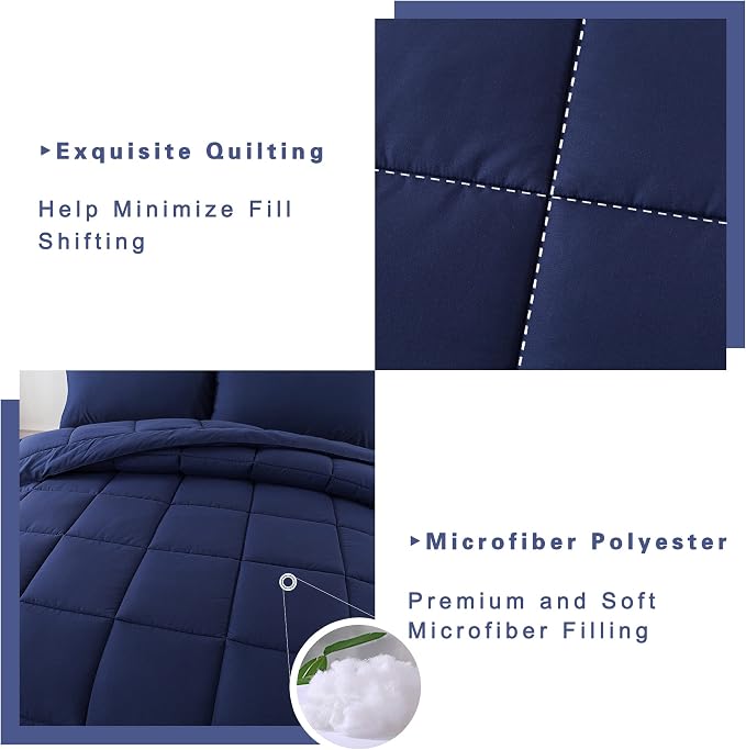 DOWNCOOL Twin Comforter Set -All Season Bedding Comforters Sets - Image 4