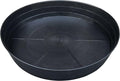 25 Inch Extra Large Planter Saucer, Extra-Deep 4.25 in Black Drip Trays by LWALRS