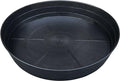 25 Inch Extra Large Plant Saucers, Extra-Deep 4.25 in Black Drip Trays by LWALRS