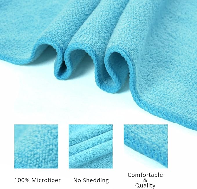 JML Microfiber Towels, Large Bath Towel Set 6 Pack, Fast Drying - Image 3