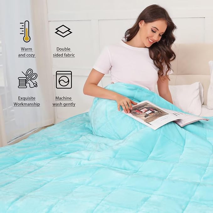Alomidds Sherpa Fleece Weighted Blanket - Image 4