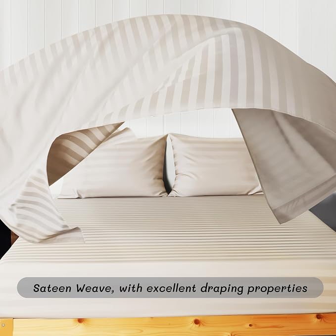 Cotton Flat Sheets Only, 600 TC 100% Cotton Flat Sheet Top Sheet Only, King - Image 9