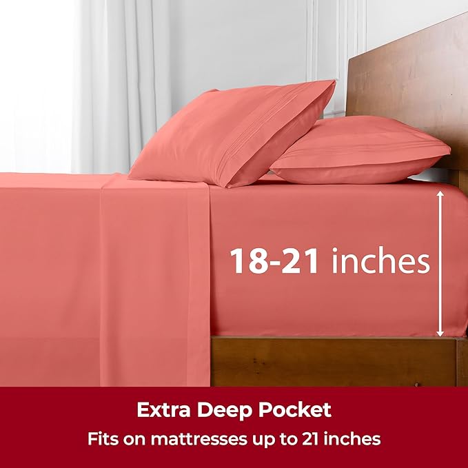 Mellanni Extra Deep King Sheets - Image 6