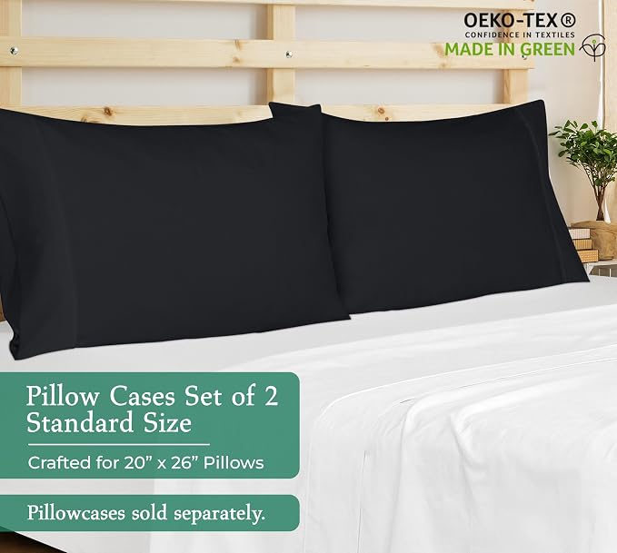 Royale Linens Standard Pillowcase Set of 2 - Image 2