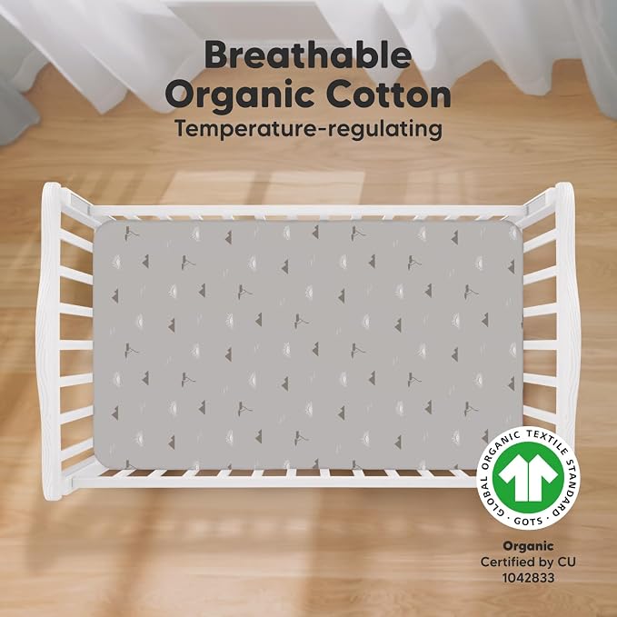 KeaBabies 2-Pack Organic Crib Sheets - Image 2