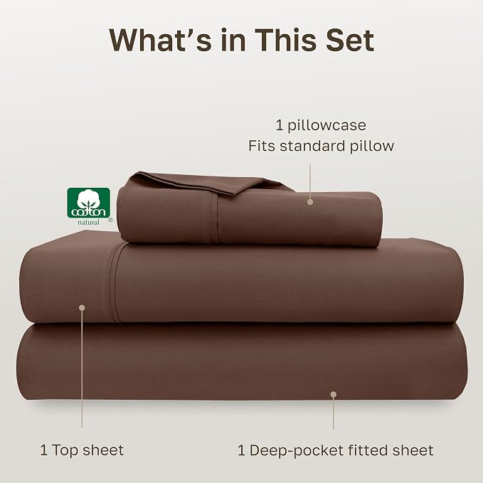 California Design Den Soft 100% Cotton Bed Sheets Twin XL Size Set, 400 Thread - Image 4