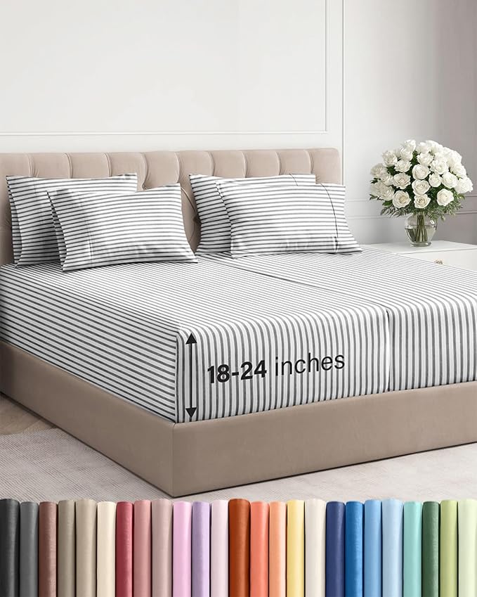 Extra Deep Split King Sheet Set by CGKUnlimited
