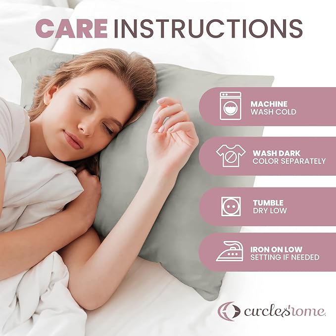 CirclesHome Pillow Protectors Single Pack Body Zippered - Image 8