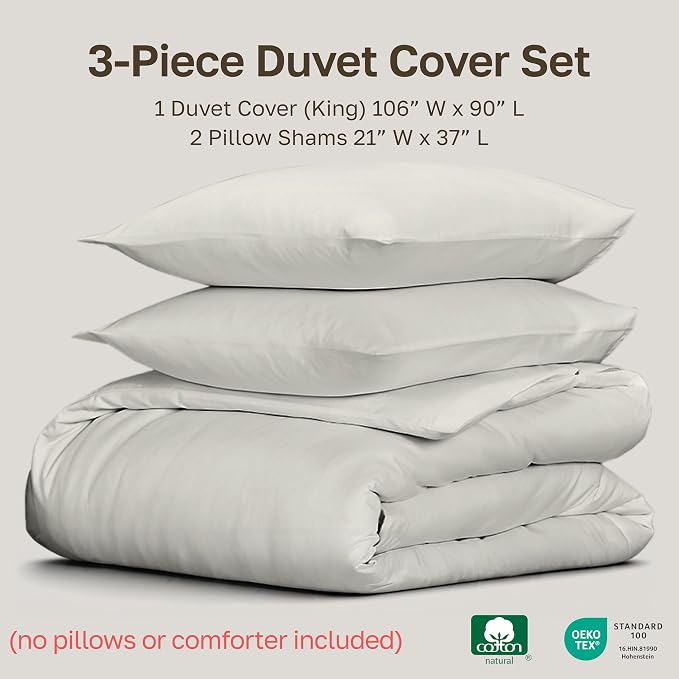 California Design Den 3 Pc King Size Duvet Cover Set -Winner Good Housekeeping - Image 5