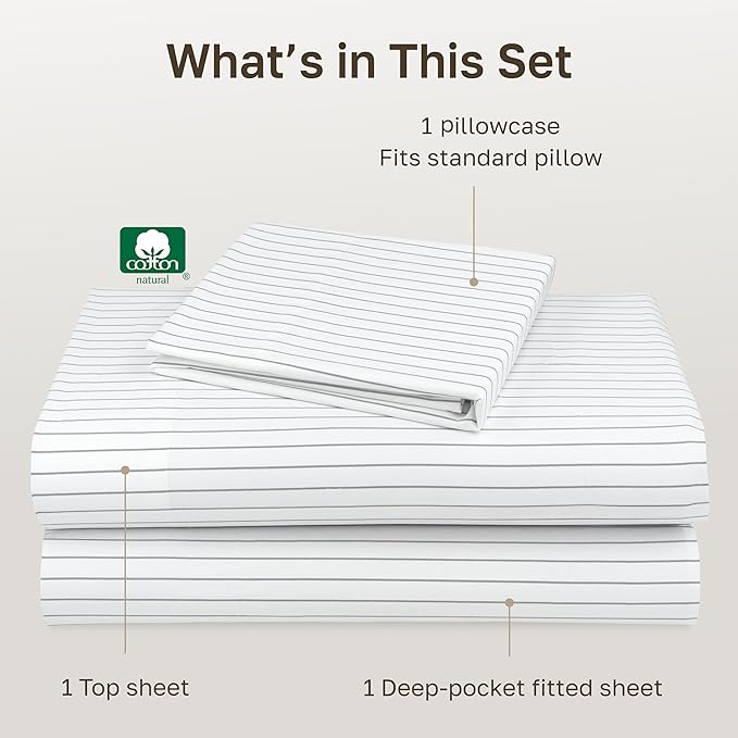 California Design Den Soft 100% Cotton Twin XL Bed Sheets Set, 400 Thread Count - Image 4
