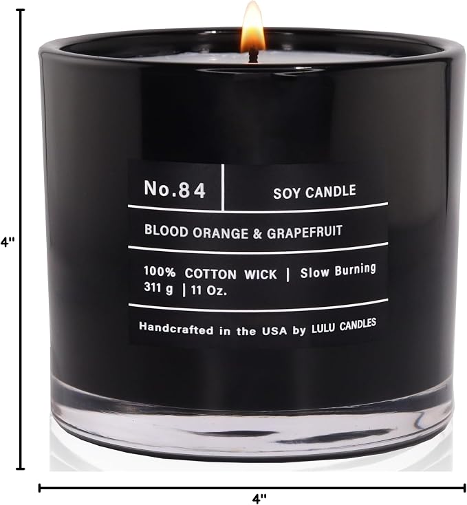 Lulu Candles | Blood Orange & Grapefruit | Smells Citrusy & Uplifting | Luxury - Image 2