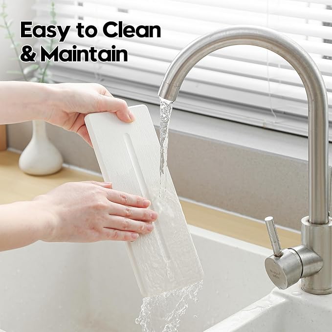 2 Pack Diatomite Stone Sink Tray, Water Absorbing Mat - Image 6