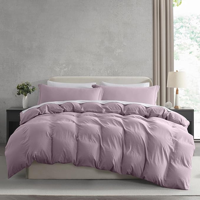Nestl Dusty Purple Duvet Cover Full Size by Nestl
