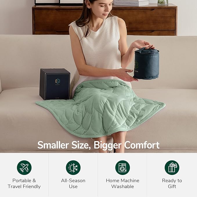 Kaisa Weighted Blanket for Adults, Soft Heavy Blanket Machine Washable - Image 5