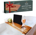 Teak Bathtub Tray for Tub 29” | Bath Tub Tray Wood for Small Tubs, Bath Tray by JapandiSpirit
