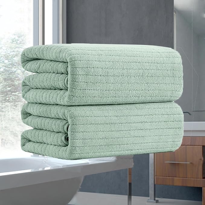 Hailea Hand Towels Set 16x31 Inches, Soft Microfibers Bathroom Towel Set 2 Pack by Hailea