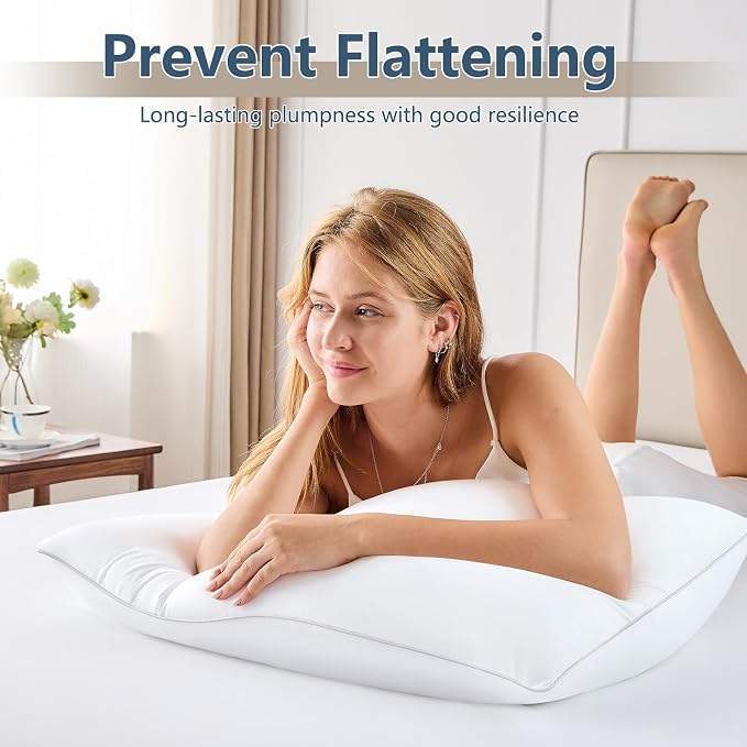 CozyLux Pillows King Size Set of 2, Hotel Quality Bed Pillows - Image 9