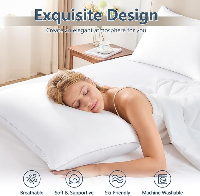 CozyLux Soft Supportive Bed Pillows - Image 2