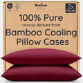 Bambaw 100% Viscose Derived from Bamboo Pillowcase King Size – Set of 2 Cooling by Bambaw