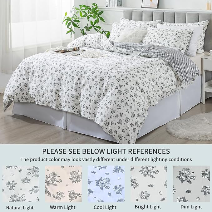 FADFAY Floral Duvet Cover Set Twin XL - Image 5