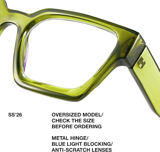 livho Oversized Eyewear Frame for Woman and Men - Image 3