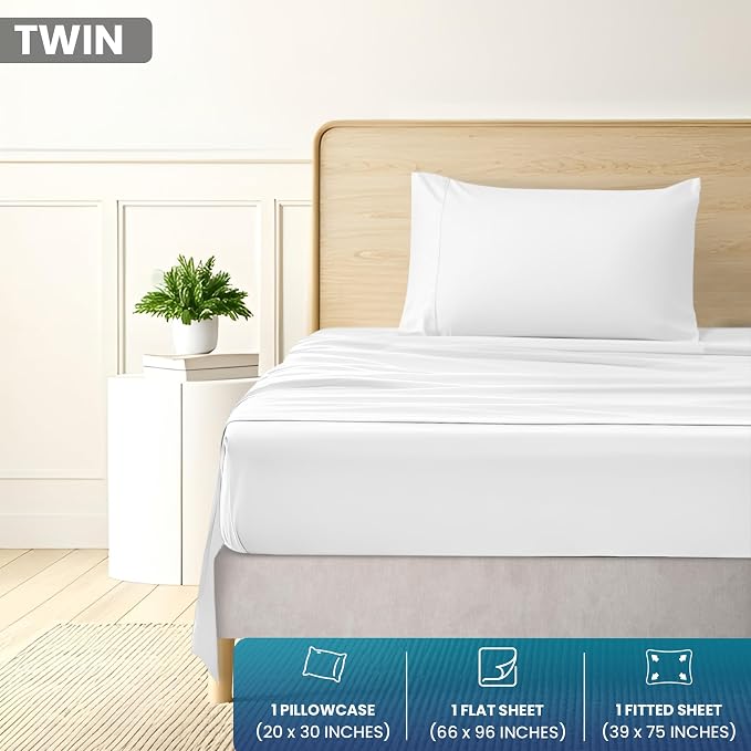 Utopia Bedding Twin Sheets Set - Image 2
