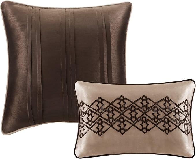 Madison Park Quilt Set Luxurious Jacquard Stripes Design - Image 14