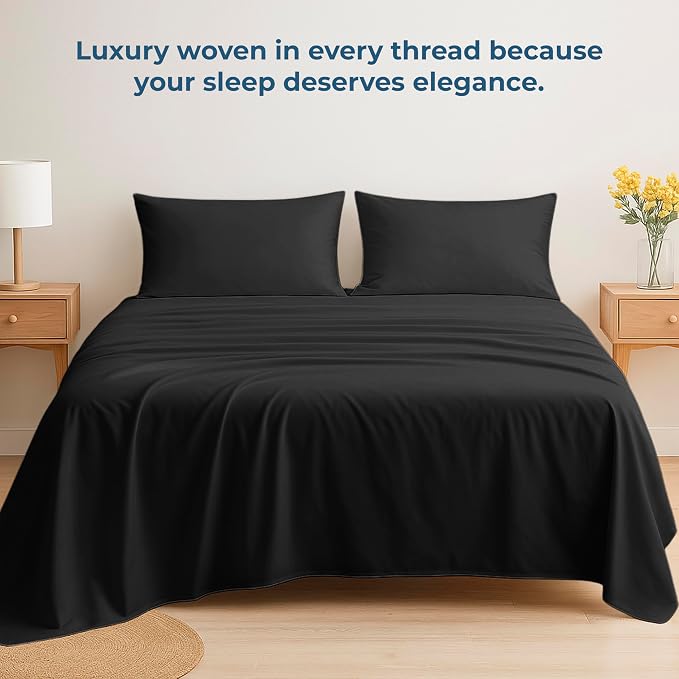 Royale Linens 100% Organic Cotton King Flat Sheet Only - Image 6