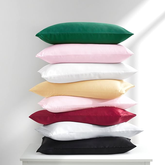 Navy Blue Satin Pillowcases - Image 7